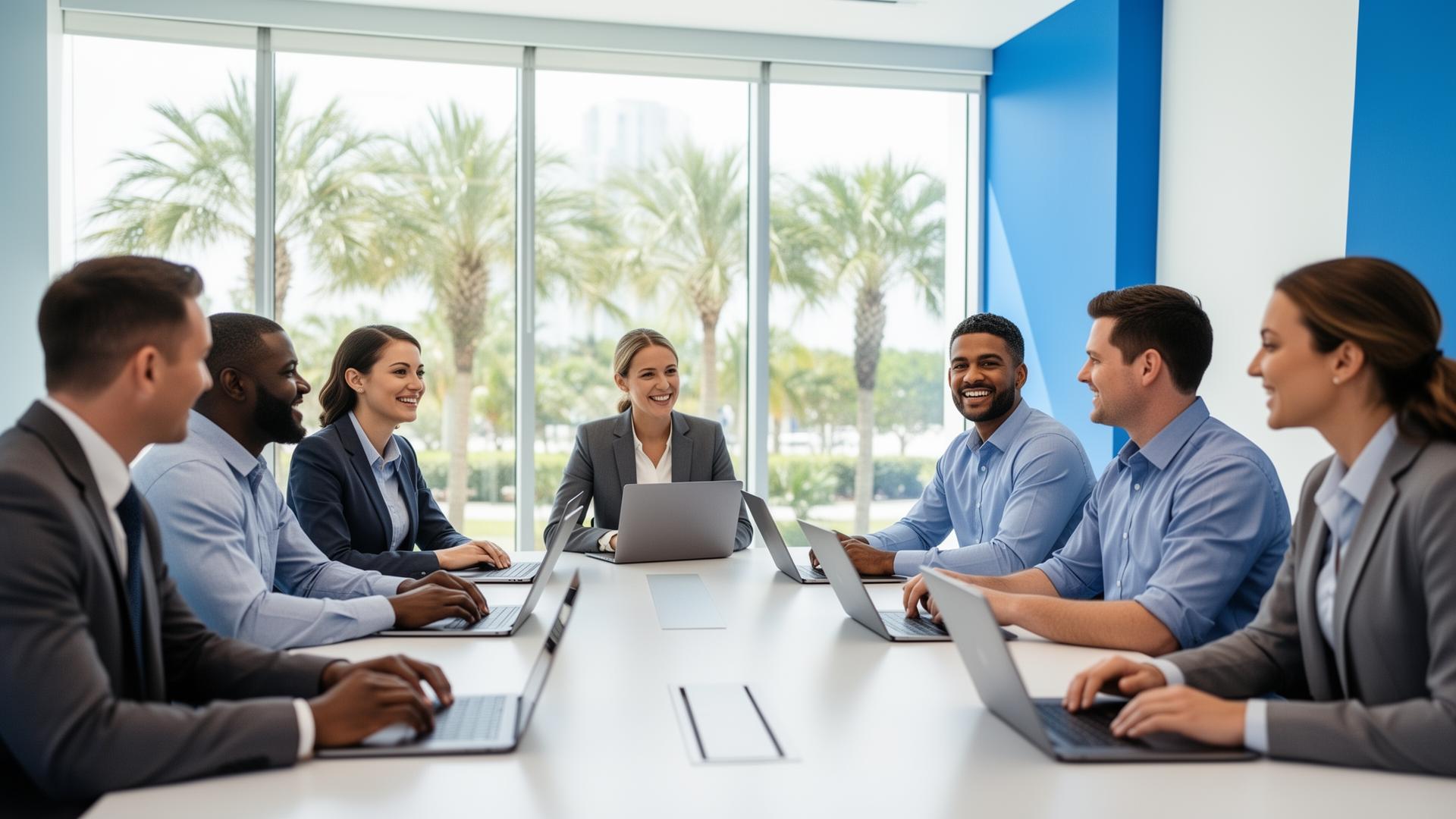 IT support team providing managed IT services to a Sarasota Florida business